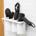 thumbnail image 1 of Soporte de pared para secador de pelo JackCubeDesign, acero blanco, 1 of 6