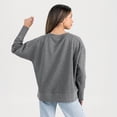 thumbnail image 2 of Women's Gameday Couture  Gray Houston Cougars French Terry V-Neck Pullover Sweatshirt, 2 of 6