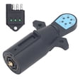 thumbnail image 2 of Adaptador de Luz del Remolque de 7 Vías, 6 LED Adaptador de Luz del Remolque Conectado Seguro Con 4 pin Indicador LED LED PARA El El Remolque RV Caravan Barco, 2 of 7