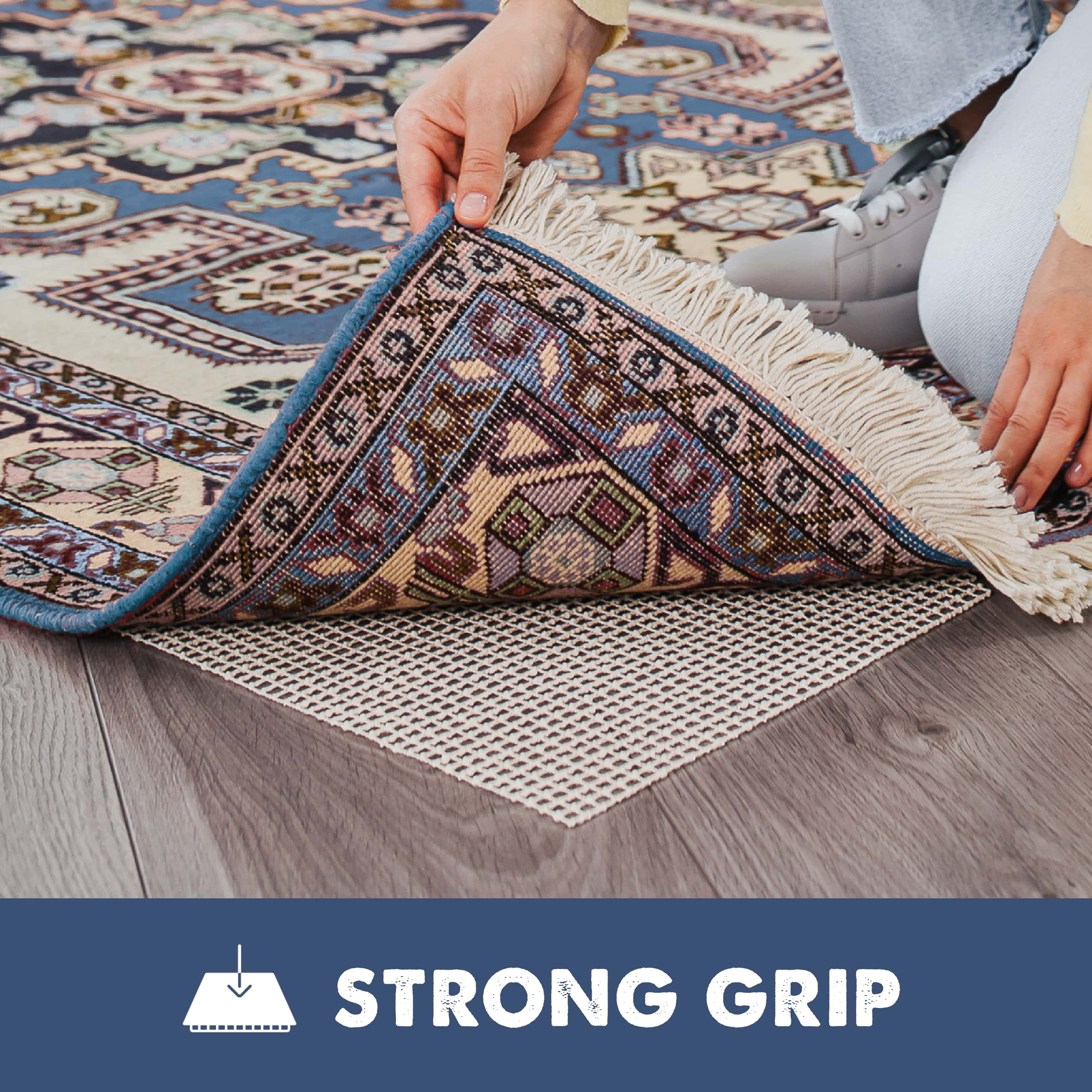 Super Grip Natural Non Slip Rug Pad 3 x 5 ft by Slip-Stop