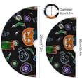 thumbnail image 3 of FMSHPON Halloween Pumpkin Xmas Christmas Tree Skirt Stand Mat for Holiday Party Decoration Indoor Outdoor 48 inches, 3 of 6