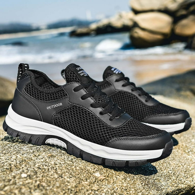 Aayomet Men Sneakers Wide Shoes Shoes Casual Sports Shoes Trend Men s Shoes Shoes Running Outdoor Hiking Fashion Men s Black 11 Walmart