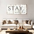 thumbnail image 2 of Elephant Stock Stay Awhile Typography Wall Sign Wall Art - Horizontal Multi Panel Canvas - Living Room Wall Decor - Wall Signs Multi Panel - Beige And Brown Decor - 80" x 39", 2 of 4