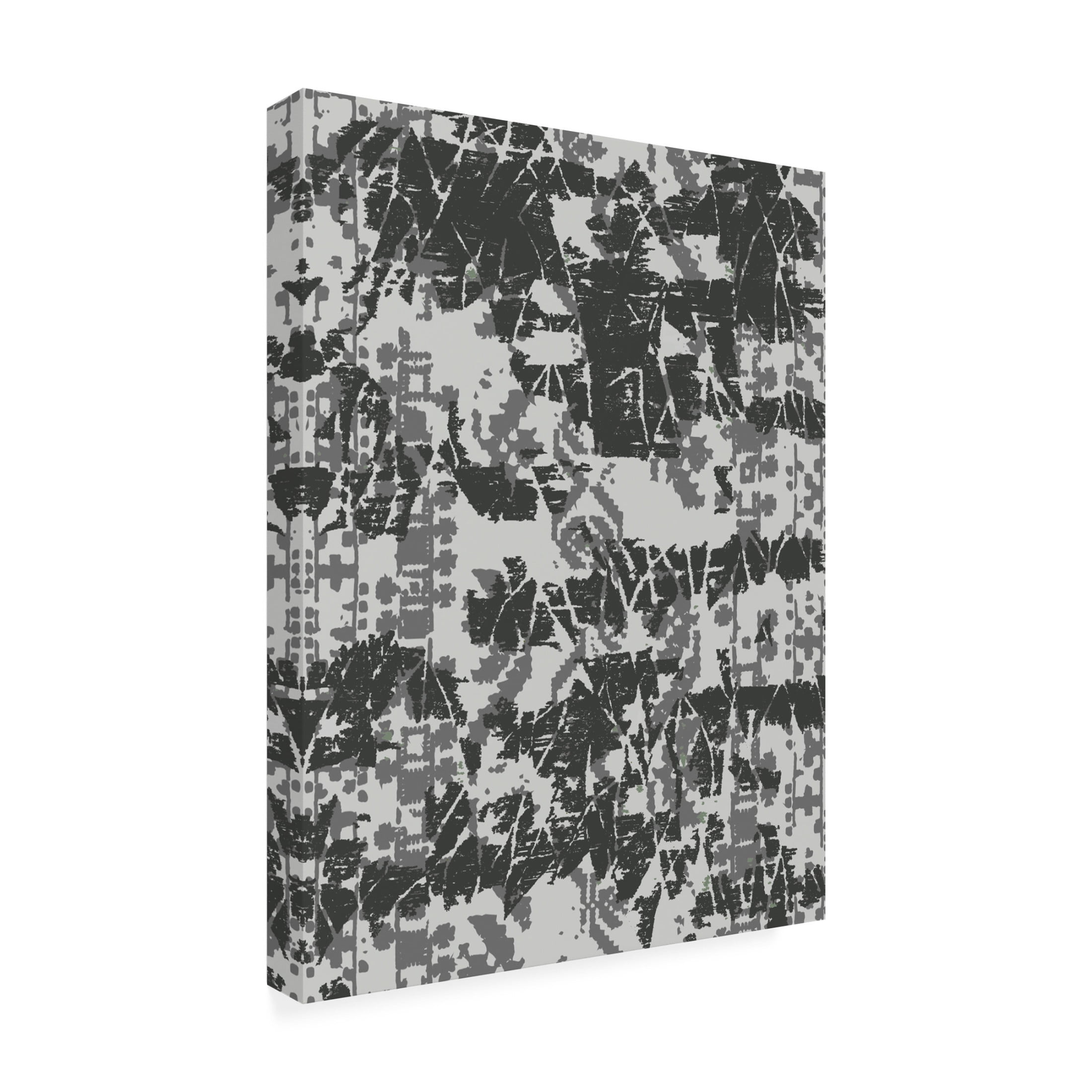 Canvas Wall Art - Maliq 'Ethno Fragments' Wall Art for Living Room, Bedroom, or Office Décor by Trademark Fine Art - 24 x 32 Inches