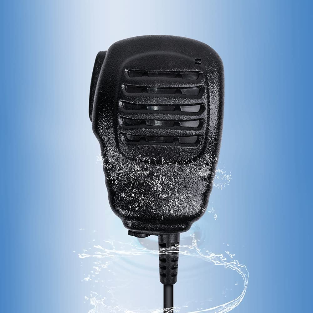 Radio Mic for Kenwood,Waterproof Speaker Mic for Bao Feng UV-5R UV-5R5 UV-5RA UV-5RE UV-5X3 for Kenwood NX-220 NX-320 TK-2160 TK-2170 TYT Handheld Remote PTT Mic 