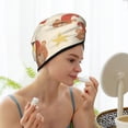 thumbnail image 3 of LNWH Microfiber Hair Drying Towel, Sleeping Bear Cute Stars Pattern Hair Dry Wrap with Button Anti Frizz Soft Bath Shower Cap Head Towel for Girls Women, 3 of 8