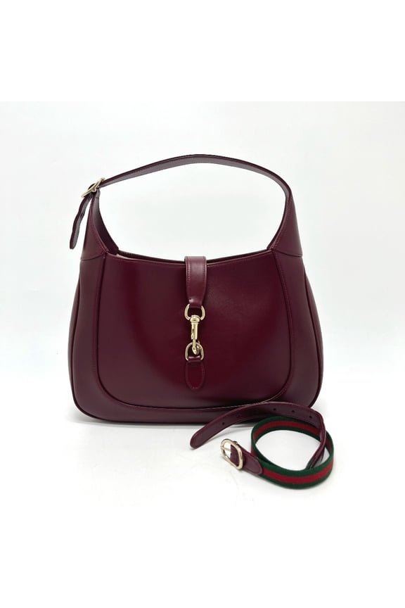 Pre-Owned GUCCI 782879 Jackie 1961 Medium 2-Way Bag, Handbag/Shoulder Leather, Women's, Wine...