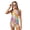 Daisy Colorful Tie-dye, variant on COEQINE Girls Two Piece Tankini Swimsuit Racerback Bathing Suit with Chest Pad, Summer Hawaiian Swimwear with Boyshort for Kids 6-7 Years, for Water Play, Paw Tie-dye Purple