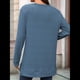 thumbnail image 5 of Camiseta Holgada de Larga con Cuello Redondo y Estampado Geométrico de Jacquard para Mujer, Ropa de Invierno 2025 Azul Profundo XL, 5 of 10