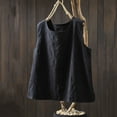 thumbnail image 2 of Diufon Cotton Linen Tank Tops for Women Plus Size Summer Sleeveless Crewneck Shirts Casual Loose Blouse, 2 of 6