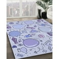 thumbnail image 2 of Ahgly Company Indoor Rectangle Patterned Heavenly Blue Area Rugs, 4' x 6', 2 of 6