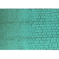 thumbnail image 1 of Ahgly Company Indoor Rectangle Solid Turquoise Blue Modern Area Rugs, 2' x 4', 1 of 4