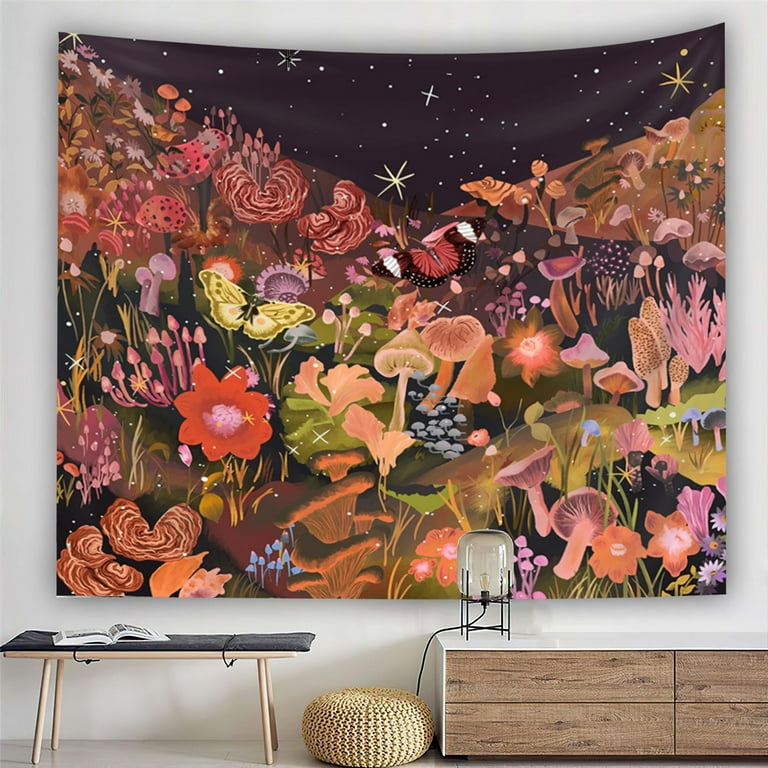 Hesroicy Hanging Tapestry Non fading Bohemian Style Polyester