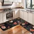 thumbnail image 3 of Kitchen Rugs Sets Of 2,Black Sun Moon Mushroom Pattern Anti Fatigue Kitchen Mat Rugs Non Slip Washable,Decorative Kitchen Floor Mats for Kitchen,Sink,Laundry,17"x47"+17"x47", 3 of 5