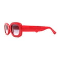 thumbnail image 3 of Girls Mod Narrow Rounded Rectangle Plastic Fashion Sunglasses Red Smoke, 3 of 4