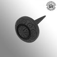 thumbnail image 2 of Renovators Supply Black Wrought Iron Nails 3 x 2" L Round Clavos Floral Decorative Black Powder Coated Nails for Barn, Gate, Window Shutter or Doors Home Hardware Nails, 2 of 7