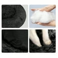 thumbnail image 4 of Calming Dog Bed for Small Medium Dogs - Donut Washable Medium Pet Bed, Anti-Slip Round Fluffy Plush Faux Fur Cat Bed, Black, 4 of 8