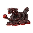 thumbnail image 4 of Figuras de dragón chino tradicional, estatuas coleccionables, arte de buena suerte, exquisito rojo grande, 4 of 9