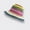 Blue edge, variant on Japanese Instagram Rainbow Straw Hat Women's Summer Outage Sunscreen Beach Fisherman's Hat Straw Weaving Stripe Covering Basin Hat
