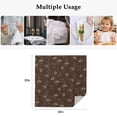thumbnail image 5 of Brown Floral Cloth Napkins, Vintage Spring Botanical Flowers Washable and Reusable Dinner Napkins Set of 8, Table Napkin for Kitchen Party Birthday Wedding Hotel Housewarming 20"x20", 5 of 9