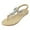 Khaki, variant on Female Womens Platform Sandals White Ladies Fashion Summer Rhinestone Elastic Band Flat Flip Flops Outer Beach Sandals Strappy Sandals for Women Low Heel Walking Sandals Women