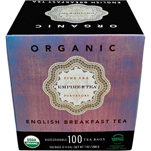 Empire of Tea USDA Organic English Breakfast Individually Wrapped Bulk