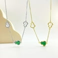 thumbnail image 5 of 14K Gold Gourd Pendant Necklace, Natural Jadeite Necklace, New Oriental Style Lucky Fortune Jewelry for Her, 5 of 5