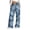 Z7-Navy-Frostluinai summer jeans denim pants, variant on Frostluinai Women's Casual Wide Leg Pants Soft Sweatpants Lace Up High Waisted Yoga Lounge Pants for Women with Pockets