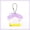 purple, variant on Cute House Shape Acrylic Photo Frame Keychain 1 Inch Mini Photo Holder Kpop Idol Photocard Pendant DIY Bag Charm Keyring