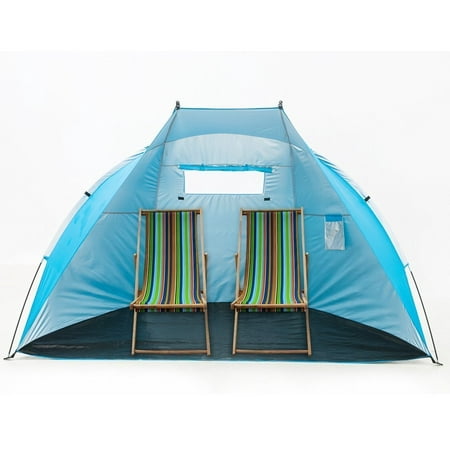 iCorer Outdoor Portable EasyUp Beach Cabana Tent Sun Shelter Sunshade, Blue, 94.5