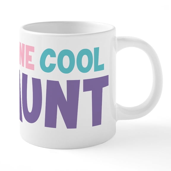 CafePress - One Cool Aunt - 20 Oz White Ceramic Mega Mug