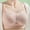 Beige, variant on Summer Sports Bras for Women Solid Color Women's Lace Thin Style Ventilate Large Size Bra No Underwire S-3XL