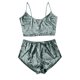 thumbnail image 1 of ICHUANYI Clearance Women's Sexy Homewear V-neck Golden Diamond Velvet Sling Set Sexy Lingerie(Gray, L) Ichuanyi Ichuanyi, 1 of 2
