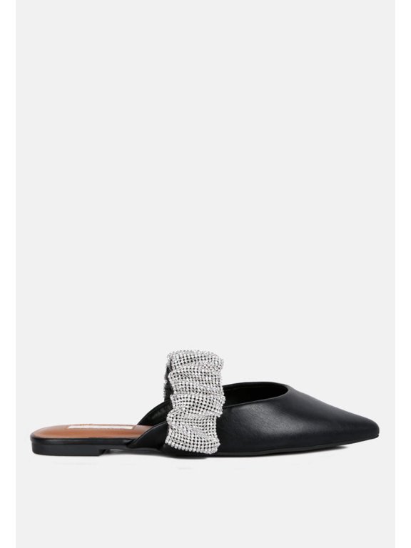Hemessen Diamante Strap Flat Mules