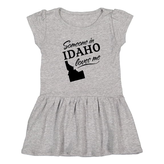 Inktastic Someone in Idaho Loves Me Girls Toddler Dress