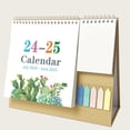thumbnail image 4 of Calendario de escritorio en inglés, 3,5 x 7,3 x 10,2 pulgadas, calendario perpetuo, calendario de escritorio plegable con día, fecha, mes y notas para oficina, planificación, horario, aula,, 4 of 8