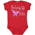 thumbnail image 3 of Inktastic Twinkle Toes Pretty Butterfly Girls Baby Bodysuit, 3 of 5