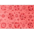thumbnail image 1 of Ahgly Company Machine Washable Indoor Rectangle Abstract Red Modern Area Rugs, 5' x 7', 1 of 4