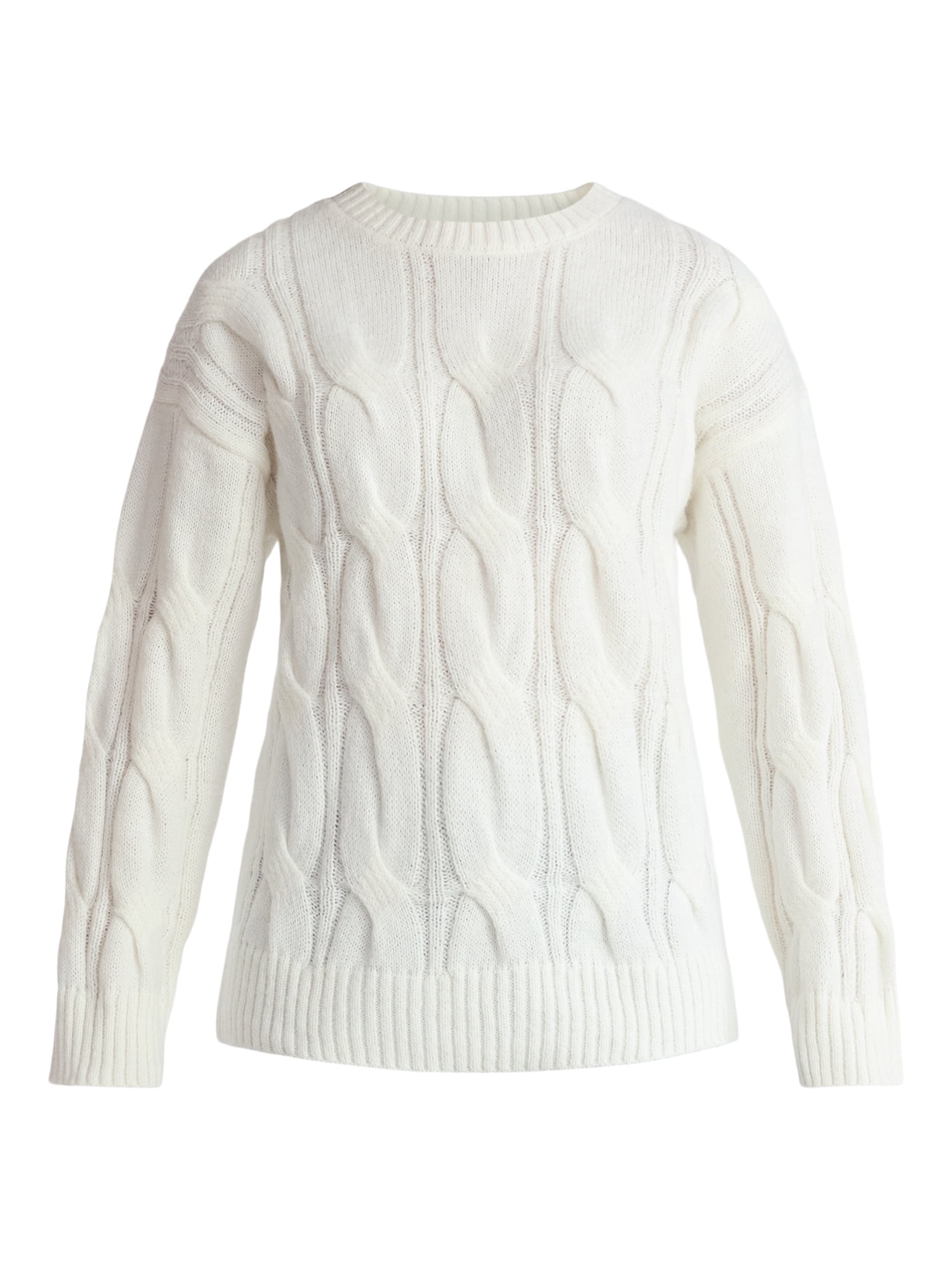 Madden NYC Women's Cable Knit Sweater, Midweight, Sizes XXS-XXL