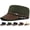 Green, variant on Military Hat Cadet Army Cap, Flat Top Hats for Men and Women, Classic Outdoor Military Style Cap