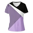 thumbnail image 4 of Giftesty Womens Summer Tops Women's Fashion Printing Casual V-Neck Short Sleeve Loose T-Shirt Tops, 4 of 4