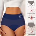 thumbnail image 3 of Period Underwear for Women Heavy Flow Leakproof Menstrual Panties Postpartum Hipster Briefs 3 Pack,S-2X, 3 of 6
