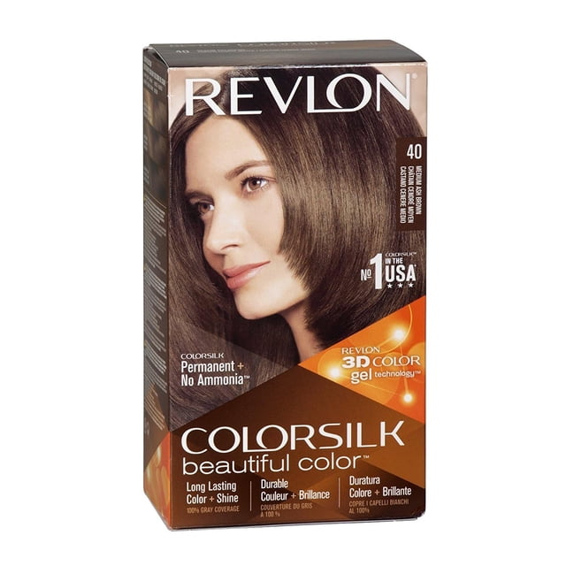 Tinte de pelo Revlon ColorSilk Medium Ash Brown 40, 1 unidad