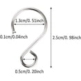 thumbnail image 7 of 160 PCS S Shape Hooks, Stainless Steel Hook Small Ornament Hook DIY Jewelry Accessories for Crystal Bead Curtain Christmas Tree Baubles Decoration, 7 of 7
