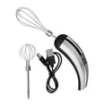 thumbnail image 4 of Lipstore Cordless Hand Mixer Compact Electric Egg Beater for Kitchen Baking Cake Shop Silver Black, 4 of 8