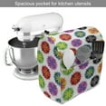 thumbnail image 2 of Colorful Stand Mixer Cover, Vibrant Colored Abstract Floral with Sharp Edges Summer Nature Inspired, Kitchen Appliance Organizer Bag Cover with Pockets, 5 Quarts, Multicolor, by Ambesonne, 2 of 4