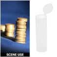 thumbnail image 3 of OUNONA 20Pcs Round Clear Coin Storage Tubes Plastic Container for Collections, 3 of 7