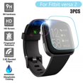thumbnail image 1 of 3pcs Clear Film Tempered Glass Screen Protector For Fitbit Versa 2 Smart Watch, 1 of 3