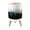Color 4, variant on Small Trash Can with Lid Sunset Beach Sky Silhouetted Palm Trees Coastal Landscape 1.8 Gallon Dog Proof Trash Can Round Garbage Can Waste Bin Wastebasket for Bathroom Bedroom Living Room