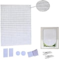thumbnail image 1 of Yogsey 1Pzas Persianas de Papel Temporales con Forma Ondulada de Filtrado de Luz para Windows sin Cordón sin Taladro Autoadhesivas de Papel Plisado Blinds Corte Libre Tamaño 50% Persianas de, 1 of 13